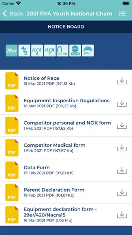 Game screenshot RYA Youth Nationals apk
