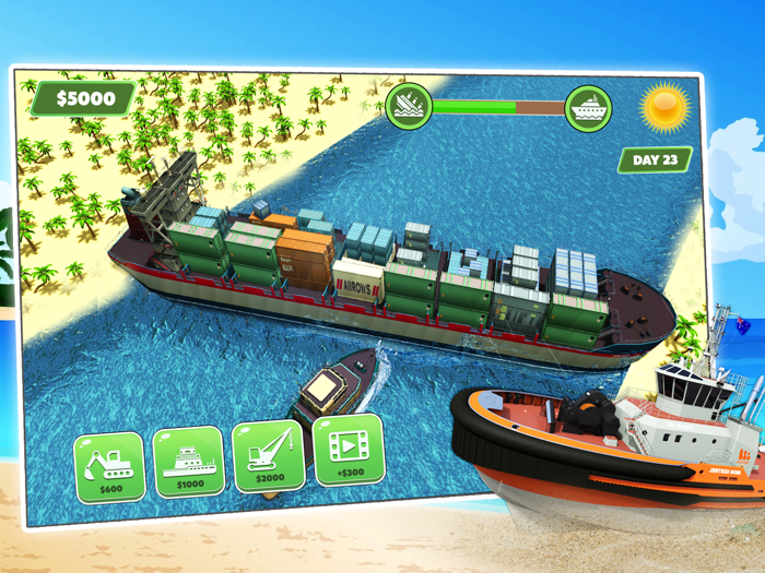 Stuck Ship Boat Games 2D