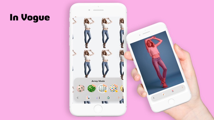 Top Likes Pattern Photo Editor