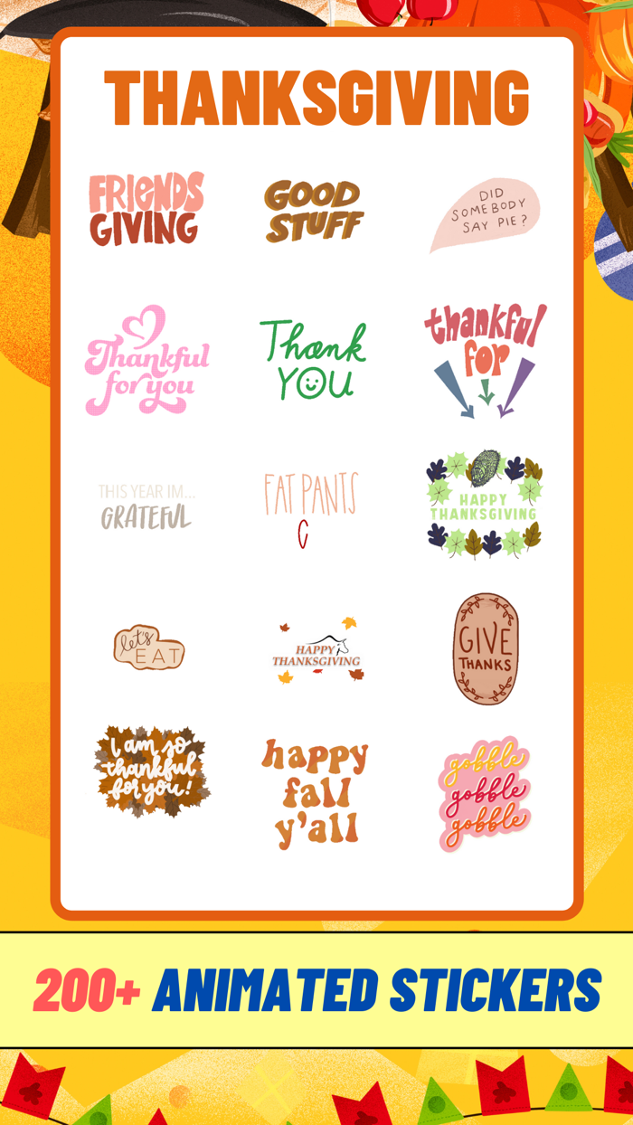 Thanksgiving Animated Sticker
