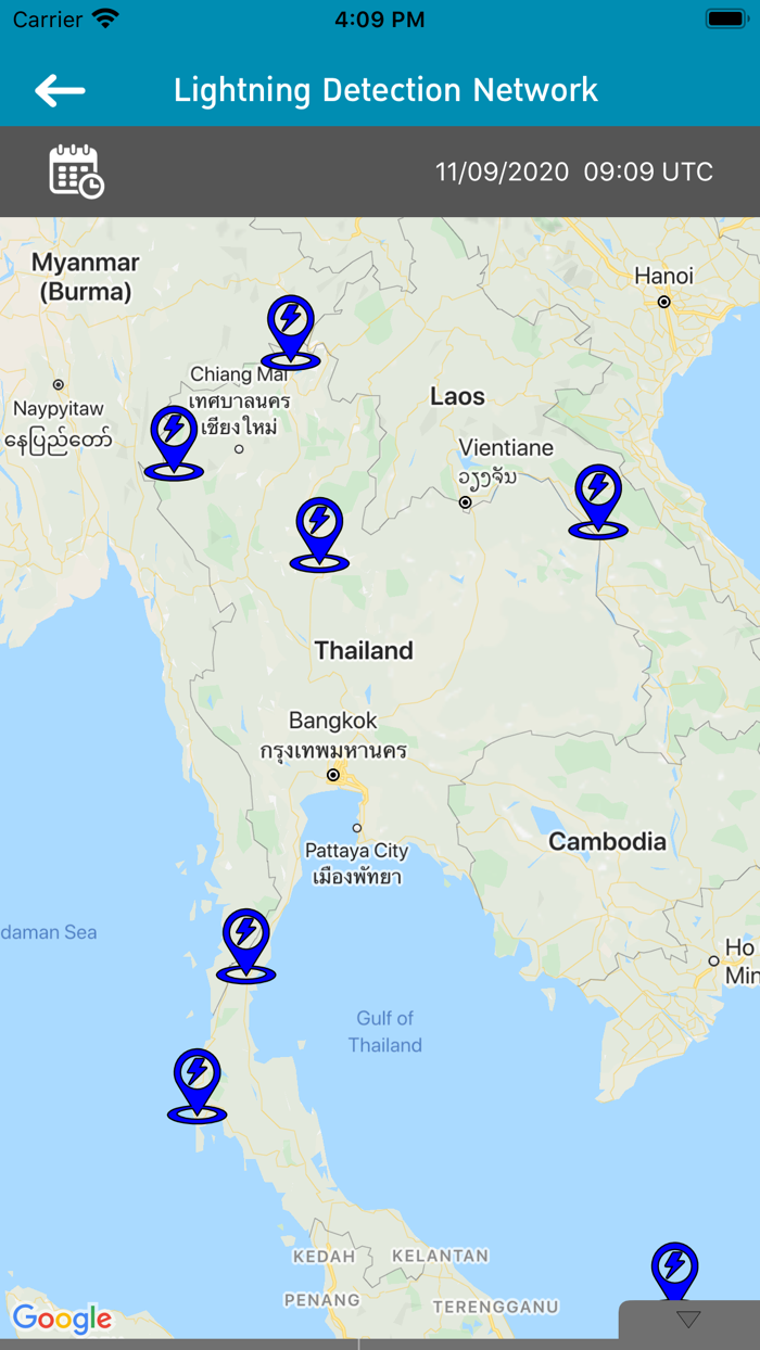 TMD Lightning warning system