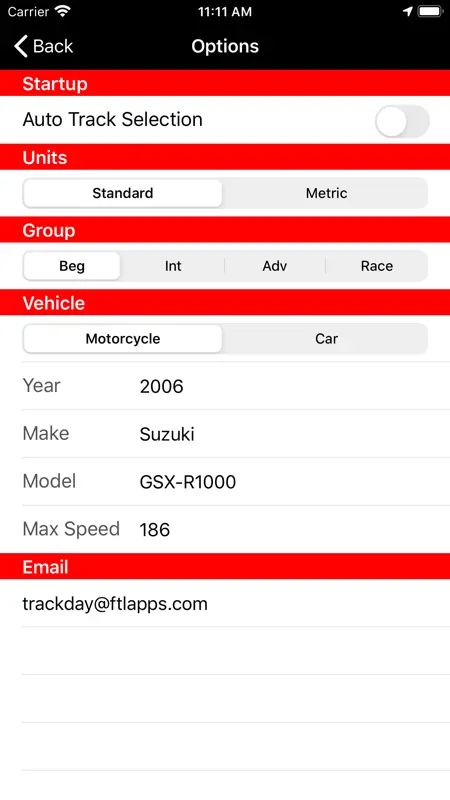 TrackDay for iPhone screenshot 7 of 7