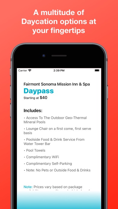 Daycation App Screenshot