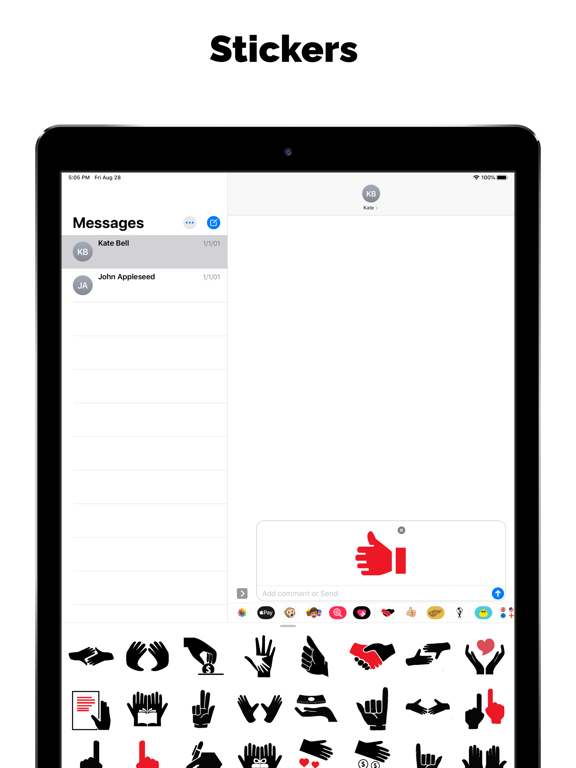 Screenshot #5 pour Autocollant Emoji avec la main