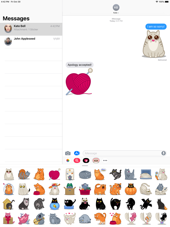 ‎Cat Stickers Pack Screenshot