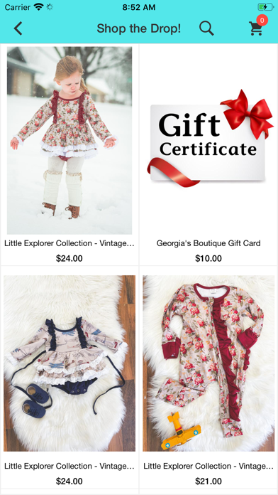 Georgias Boutique Screenshot