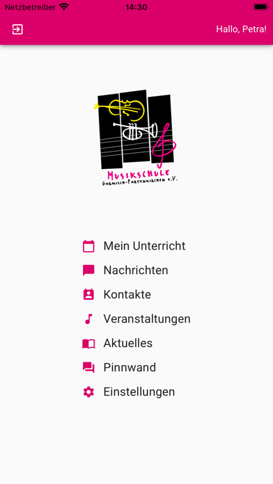 Musikschule GAP Screenshot