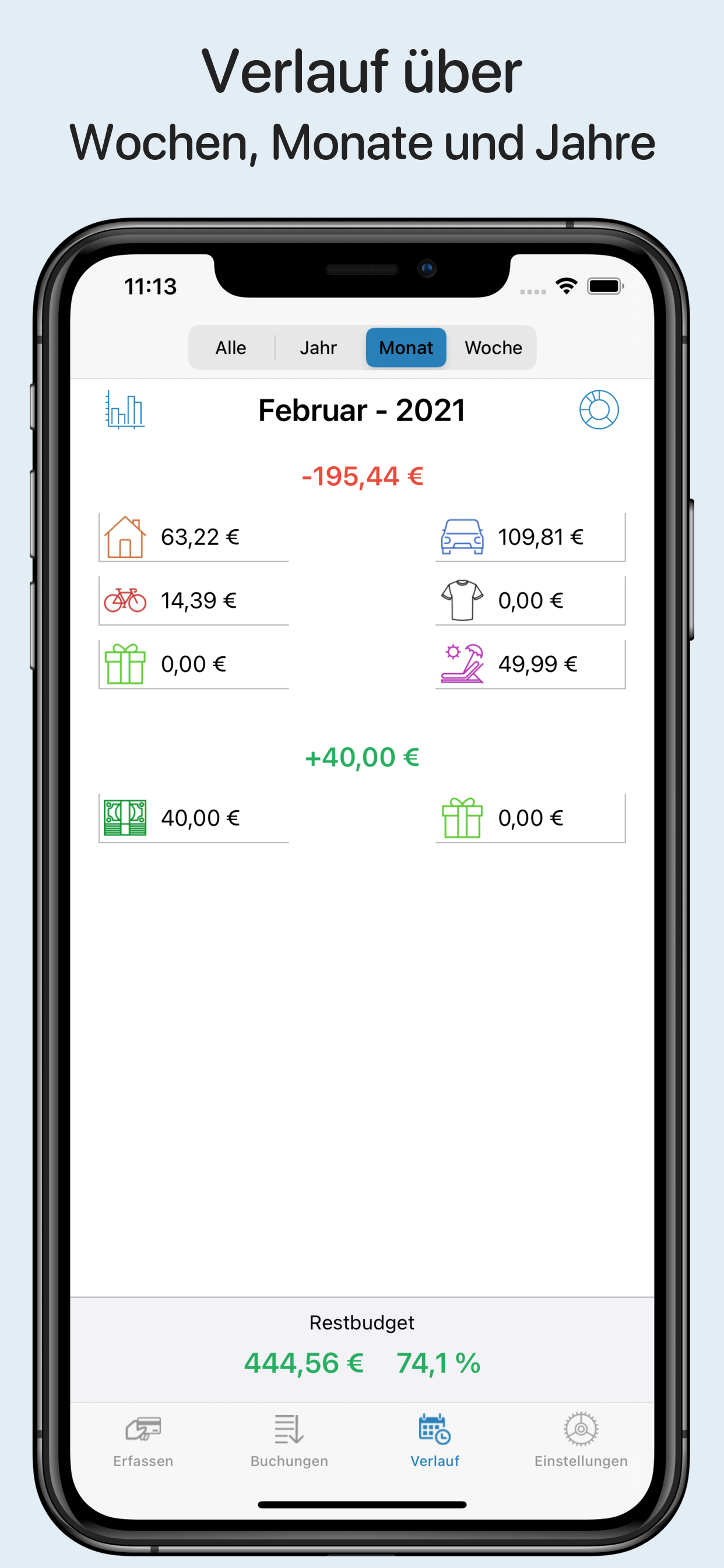 myMoney - Haushaltsbuch