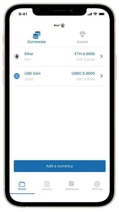 RealT Wallet Screenshot