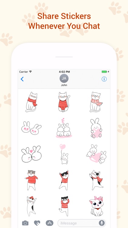 Bunny Cat Stickers