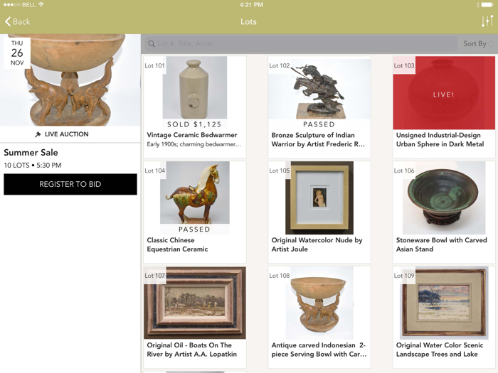 Randy Higbee Gallery Auction