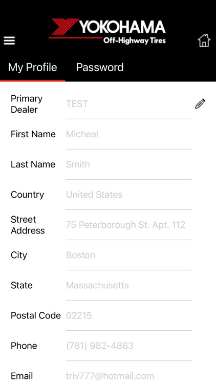 Yokohama OHT Warranty Wizard