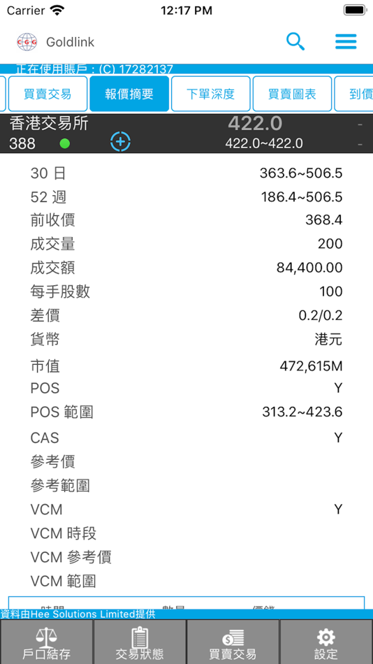 #1. Goldlink Trader (iOS) By: Goldlink Securities