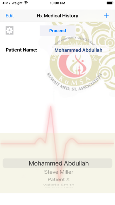 Hx Medical History Taking Screenshot
