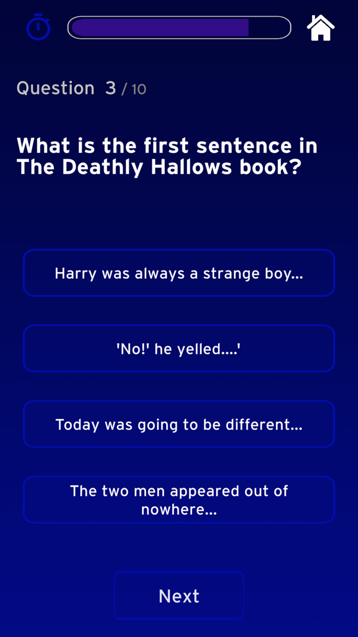 Quiz for Harry Potter