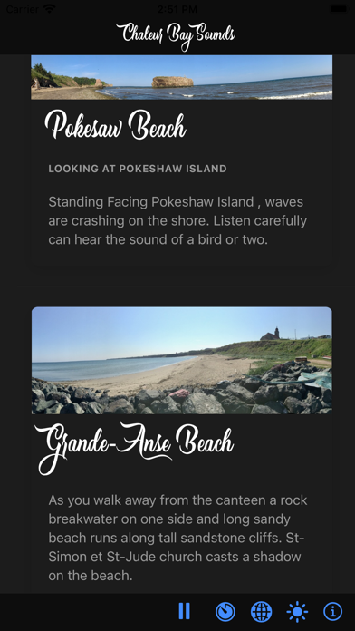 Chaleur Bay Sounds Screenshot
