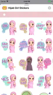 hijab girl stickers iphone screenshot 3