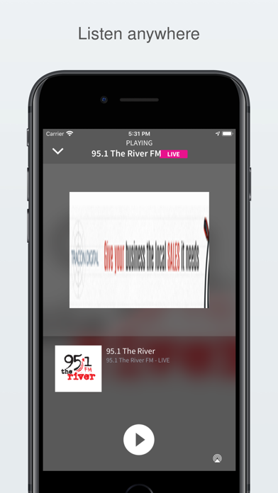 95.1 The River FM Screenshot