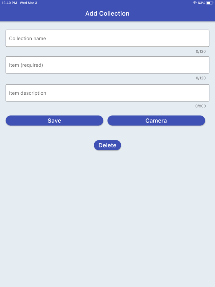 My Collections with Camera