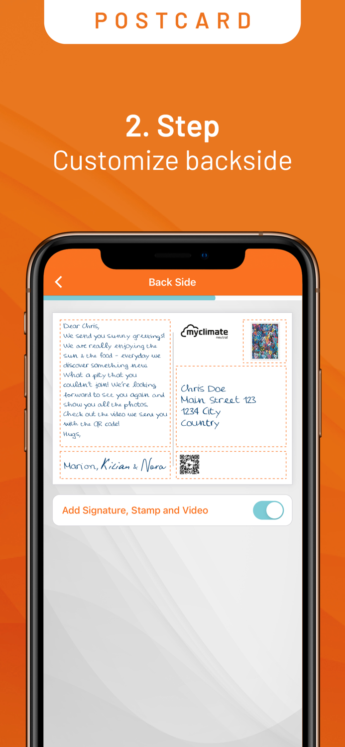 Postando Postcard and Puzzle App