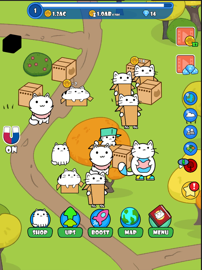 Cat game Purrland for kitties