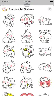 How to cancel & delete funny rabbit stickers 3