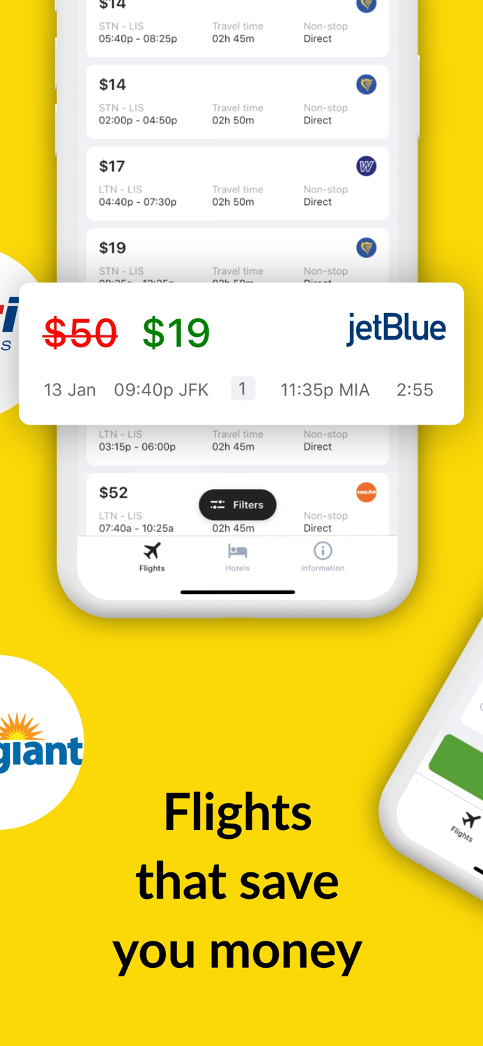 Low-cost airlines and flights