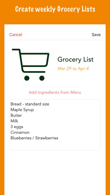 Bon Appetit - Menu Planner screenshot-3