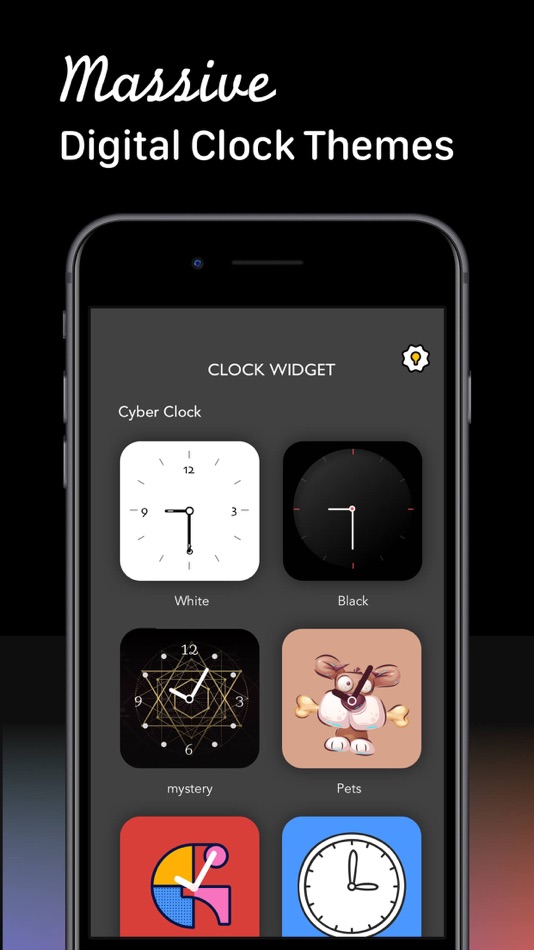 #3. Art Clock Widget-Edit screen (iOS) Podle: Anshun Lingyun Technology Development Co., Ltd.