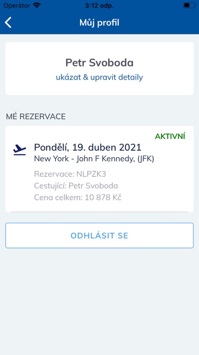 ORBIX Letenky, služební cesty Screenshot