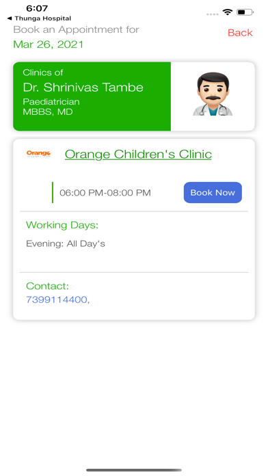 Orange Childrens clinic Screenshot