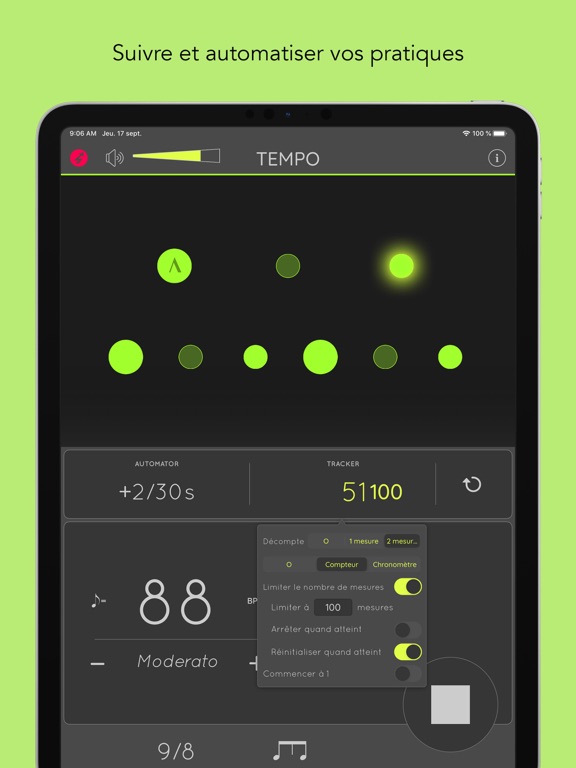 Screenshot #6 pour Mètronome: Tempo Lite