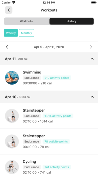 Power Factory Fitness App Screenshot