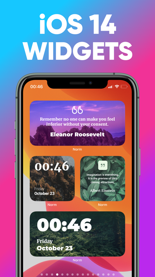 #1. Norm - Widgets for Home Screen (iOS) 由: Ilia Kukshtel