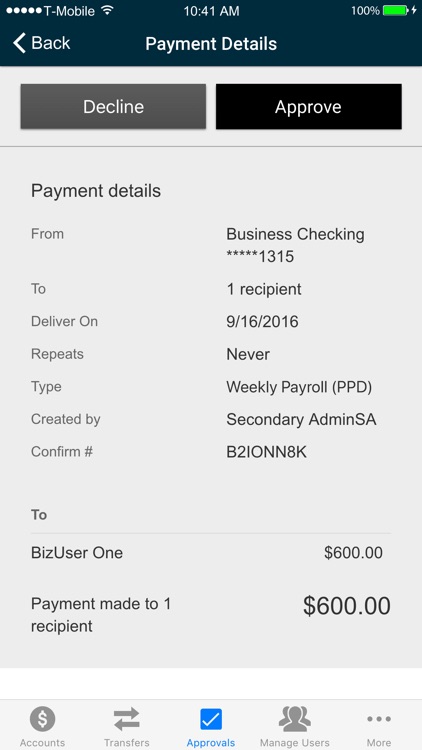 Patriot Bank Business Mobile screenshot-3