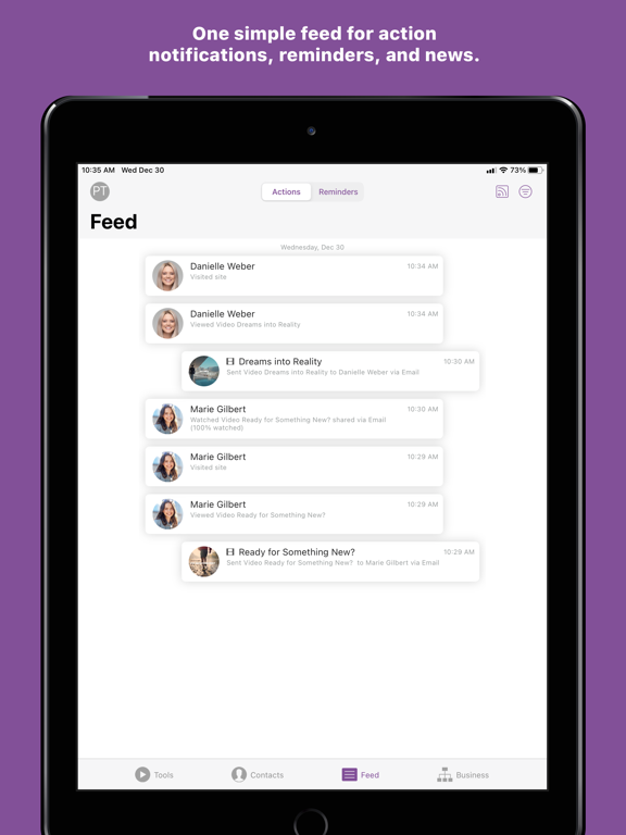 SWYCH Mobile iPad screenshot 1 - Business app