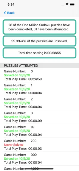 Game screenshot One Million Sudoku apk