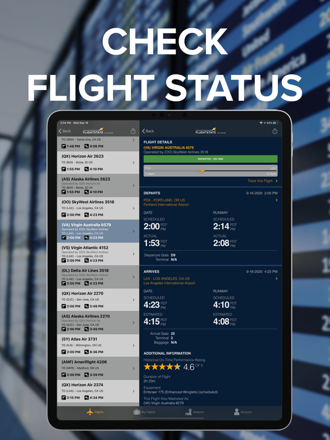 ‎FlightStats Capture d'écran