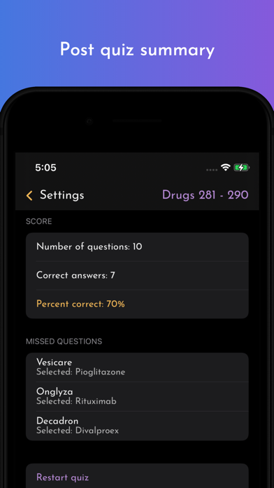 Drug Names Screenshot