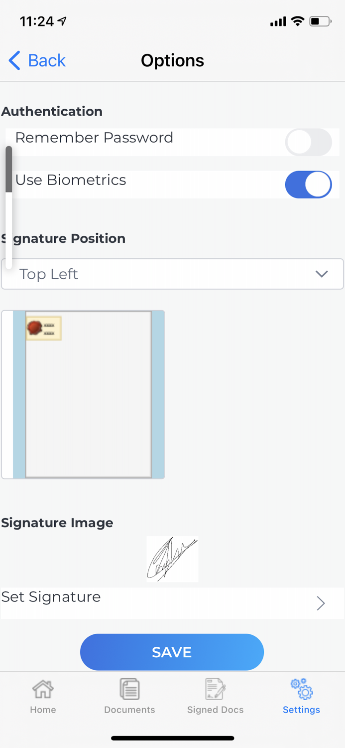 Personal Signer Mobile