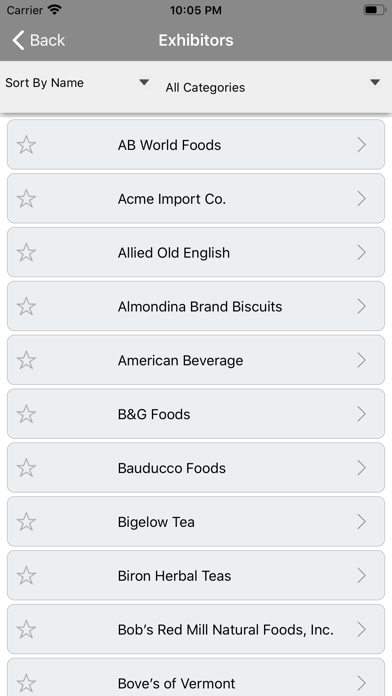 C&S Food Shows Screenshot