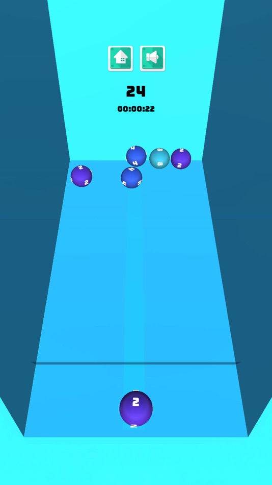 #4. Number Bubbles: Aim & Merge 3D (iOS) Podle: Yalcin Catar
