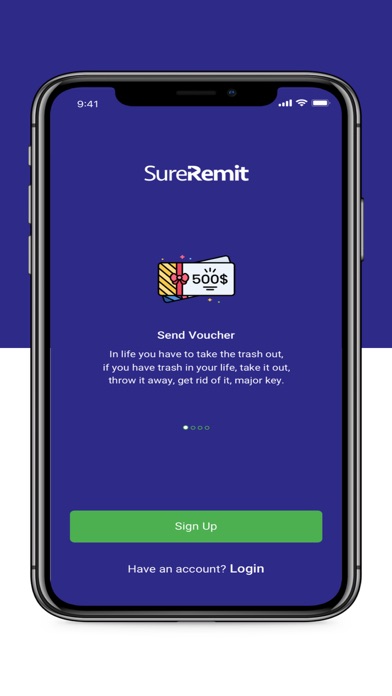 SureRemit Screenshot