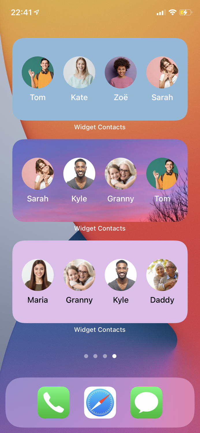 Widget Contacts