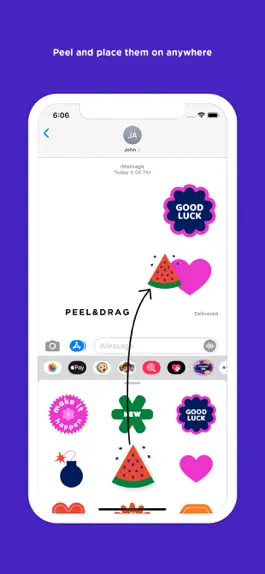 Game screenshot Stickers 90 for iMessage apk