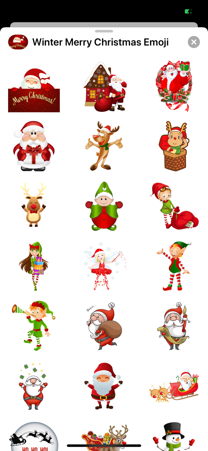 Winter Merry Christmas Emoji
