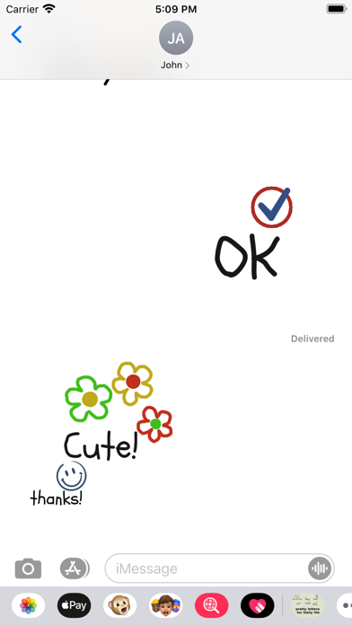Pretty letters for Daily life Screenshot