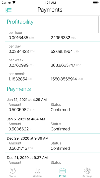 Screenshot #3 pour Nanostats Pro: Nanopool