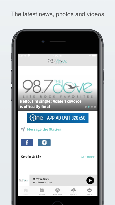 98.7 The Dove Screenshot