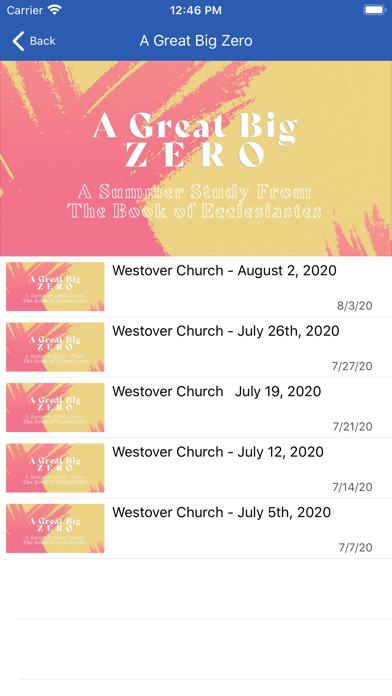Greensboro Westover Church Screenshot